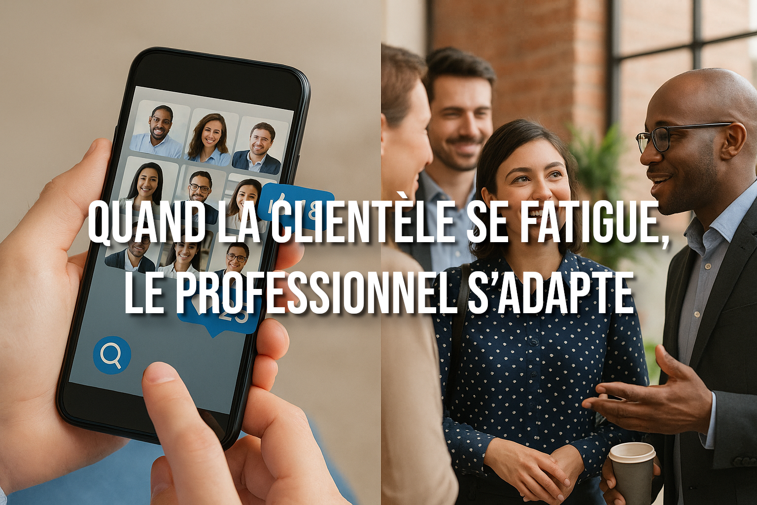 Quand la clientèle se fatigue, le professionnel s’adapte
